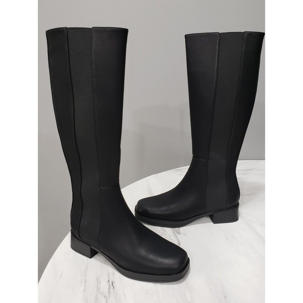 NEW NO BOX SIZE 6.5 Aerosoles Darlo Black Riding Boots TALL CLASSIC SIMPLE